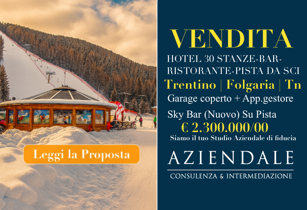 TRENTINO ALTO ADIGE: FOLGARIA - HOTEL IN VENDITA DIRETTAMENTE SULLA PISTA DA SCI