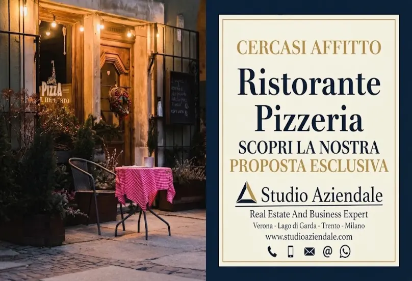 CERCASI LAGO DI GARDA SPONDA VERONESE IN GESTIONE  RISTORANTE PIZZERIA