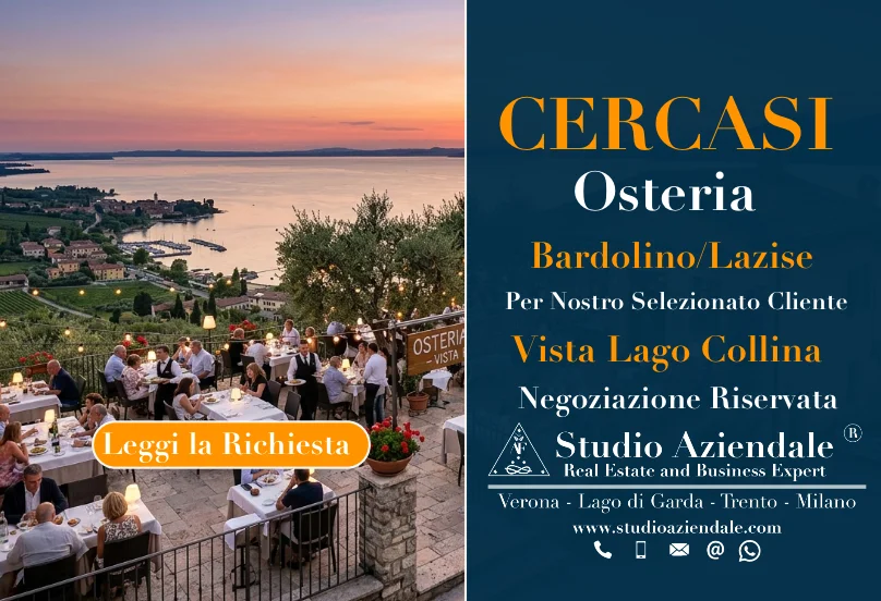 Cercasi! Acquisto Azienda Ristorativa Collina: Lazise - Bardolino (Vr)