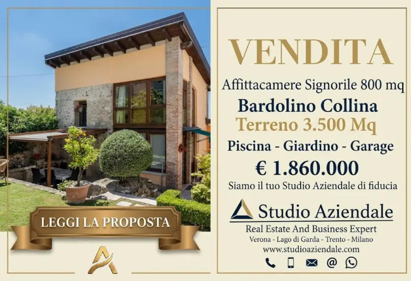 Room And Breakfast  di Prestigio con Piscina Vendita a Bardolino (VR)