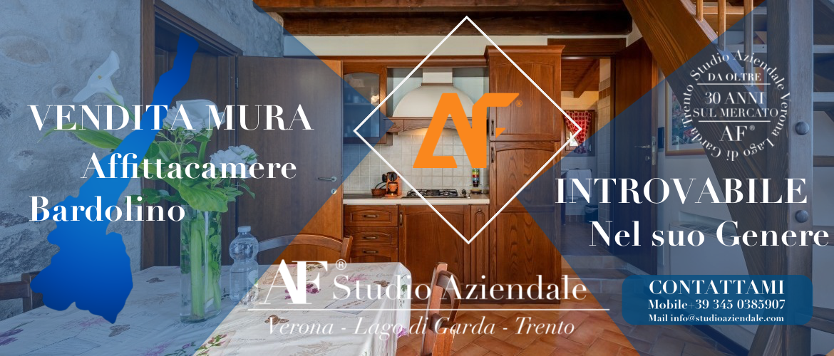 VENDITA ATTIVITA’ E MURA B&amp;B DI LUSSO CON PISCINA NELLE  COLLINE DI BARDOLINO 