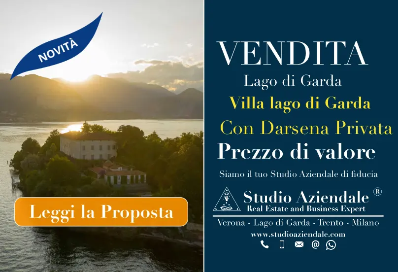 Villa di Lusso in Vendita sul Lago di Garda con Darsena Privata - Sponda Veronese